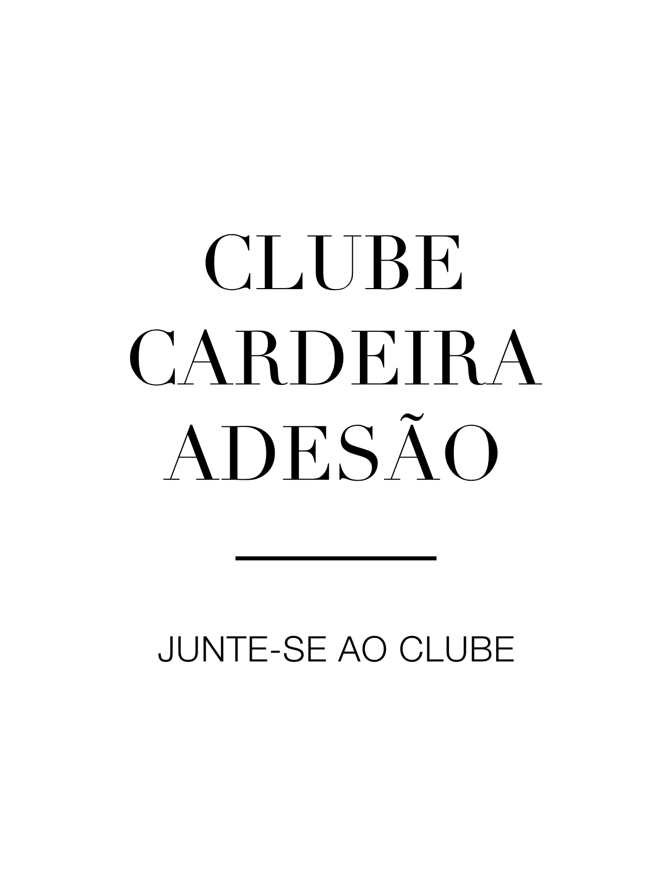 Adesão Clube Cardeira